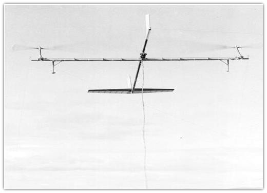 Two Rotor Prototype In Flight